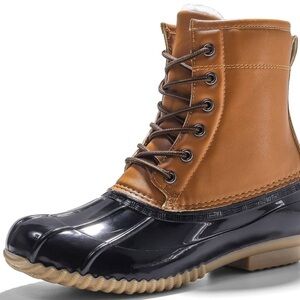 Winter Boots, Full Plush Lining Warm Womens Snow Boots, Cold-Resistant TPU Sole